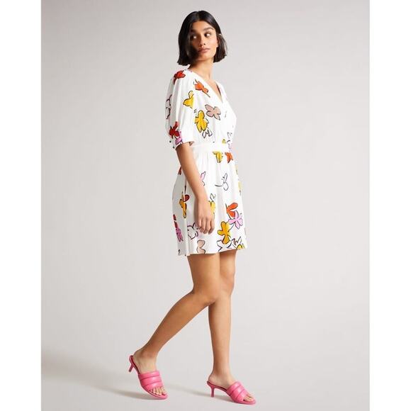 NEW Ted Baker Wesllie Mini Dress Sz 1/4 - Picture 1 of 13